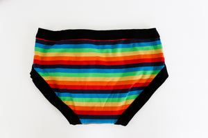 Women’s Organic Cotton Hipsters Rainbow Underwear |Thunderpants