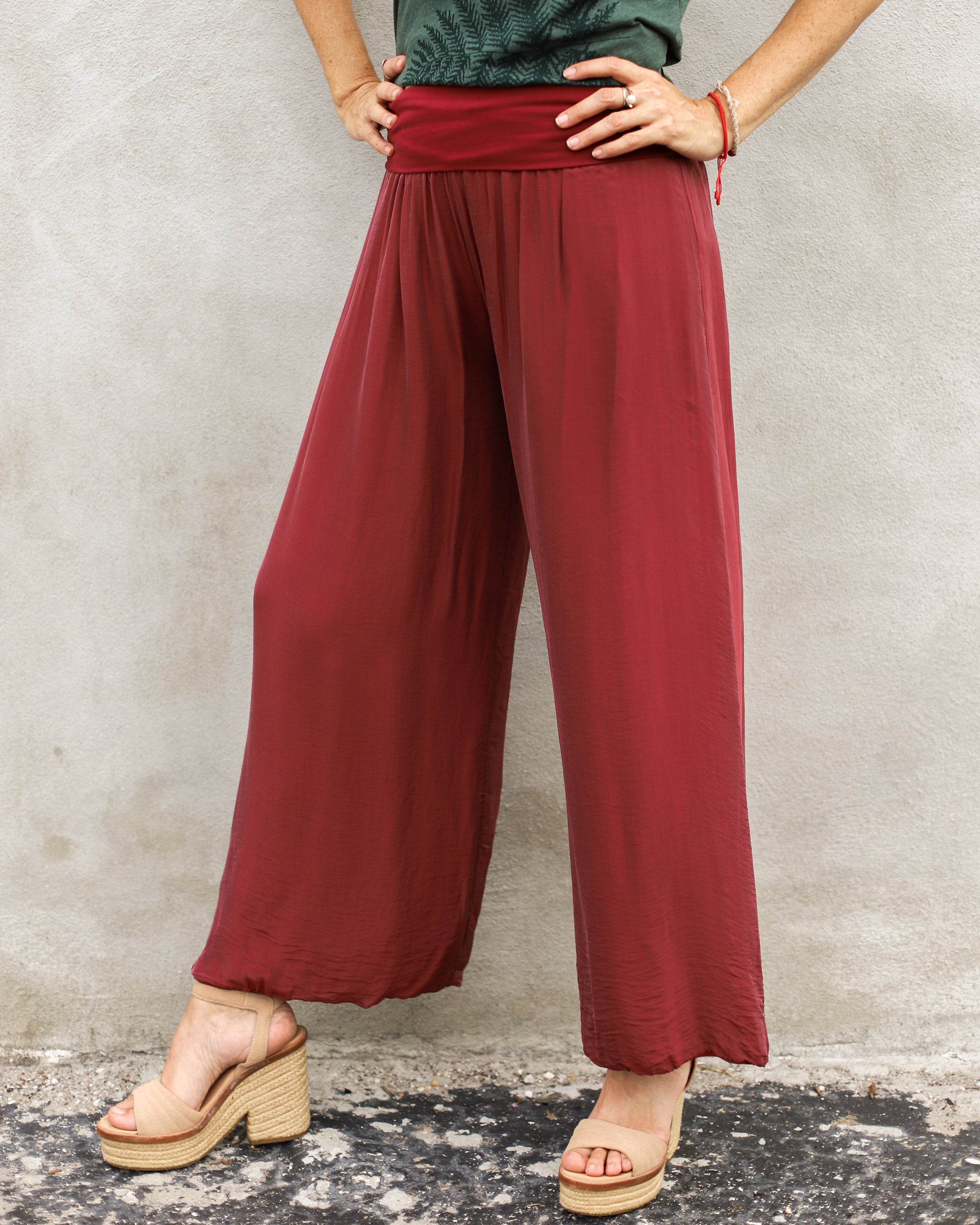 Silk Wide Leg Pants | by Karamel