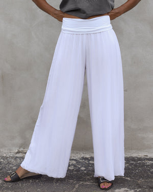 Silk Wide Leg Pants | by Karamel
