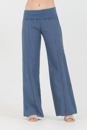 Linen Fold Over Pants | Fresh Laundry