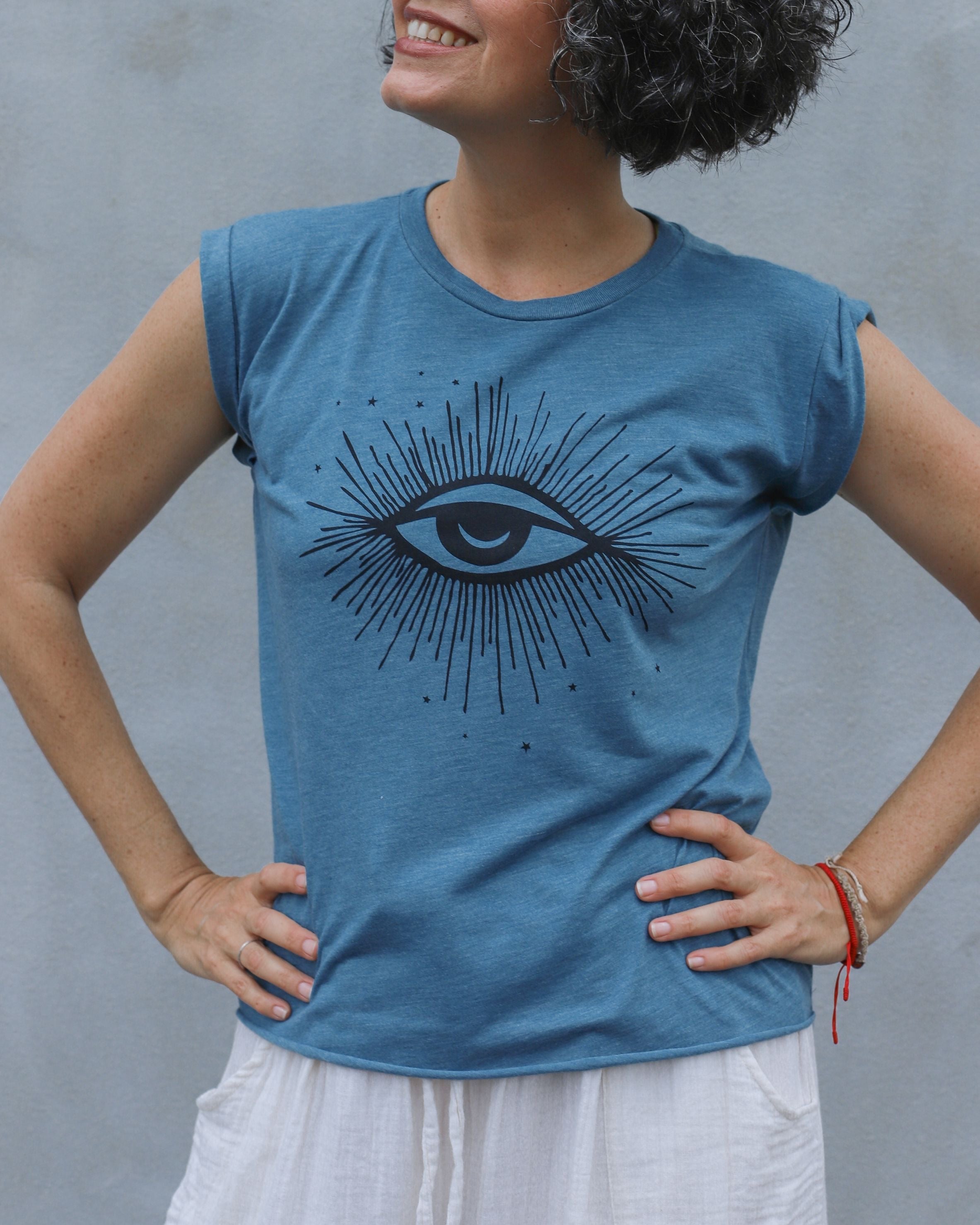 Third Eye Mystical Moon Muscle Tee | Blackbird