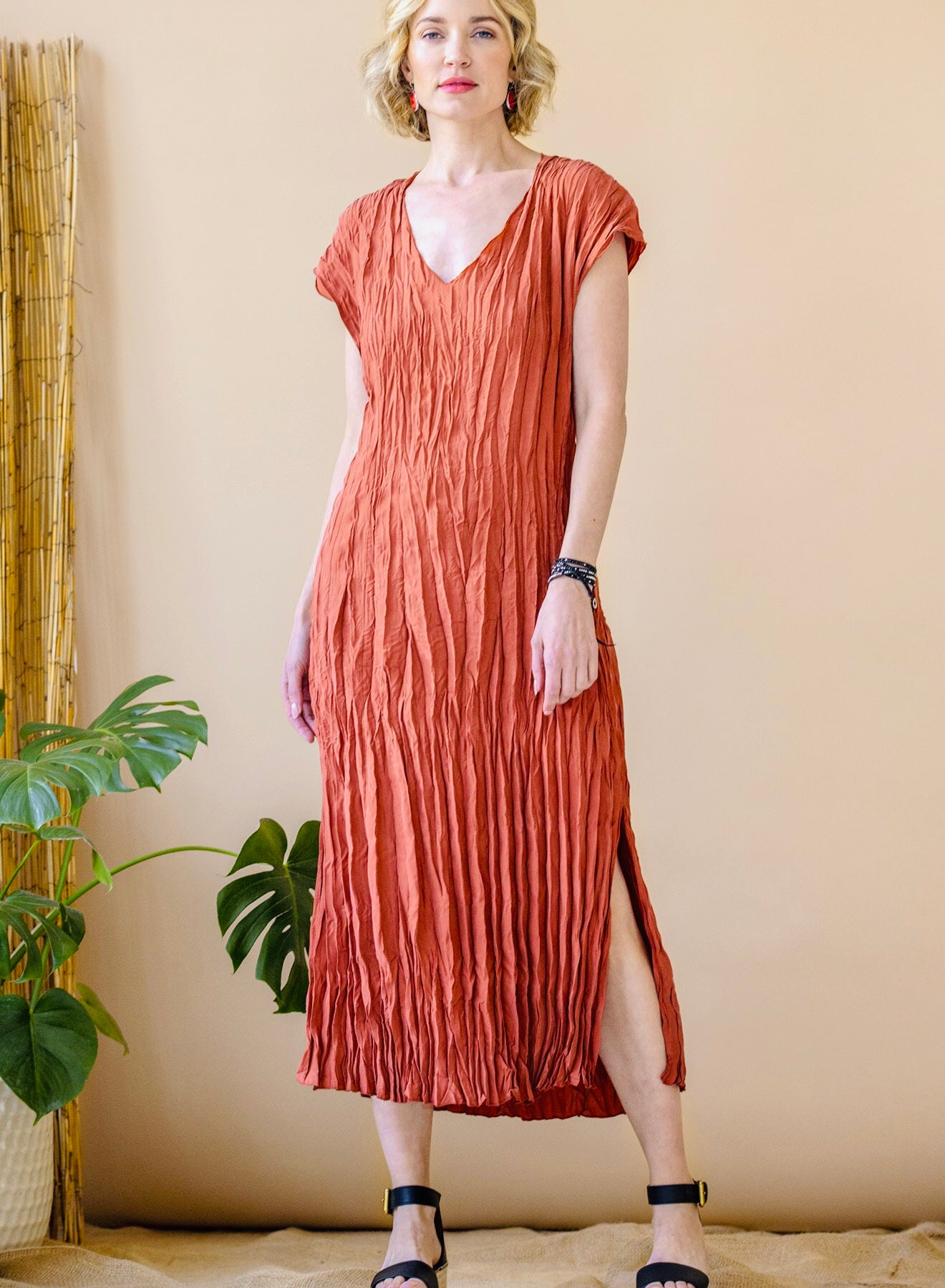 crush silk dresses Aphrodite Drape Dress