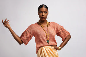 Superfine Pima Cotton Lightweight Sweater | designed by Stella Pardo Paris, France