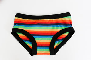 Women’s Organic Cotton Hipsters Rainbow Underwear |Thunderpants