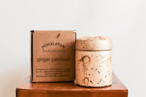 Ginger Patchouli Mountain Fire Single Wick Hand Poured Candle | Himalayan Trading Post